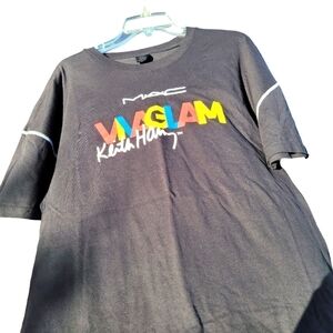 Keith Haring x MAC Cosmetics Viva Glam T-Shirt | Black | Size 6/L